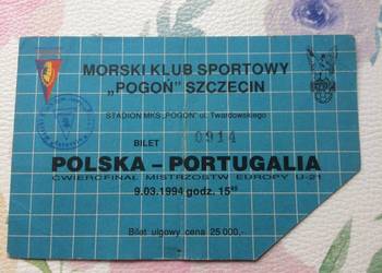 ( 1152. ) Bilet Na Mecz Polska - Portugalia ( 1152. ) Bilet Na Mecz Polska - Portugalia