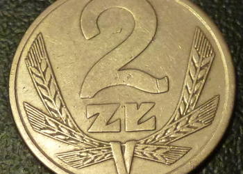 Moneta 2 złote z 1982 r. z obiegu - okres PRL.