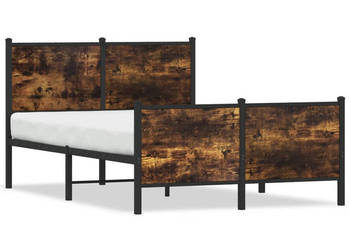 Łóżko Czarne Metalowe Rama Łóżka Metalowa Ze Stelażem 120x200 cm WM-4007683