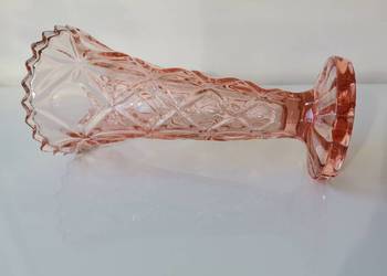 Stary, różowy wazon nr. kat. 2263 HSG Ząbkowice