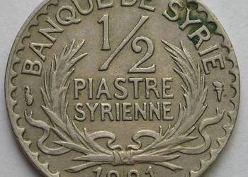 SYRIA 1/2 PIASTRA 1921