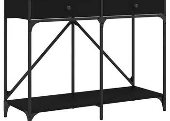 Stolik konsolowy czarny 100x39x785 cm WM-835484