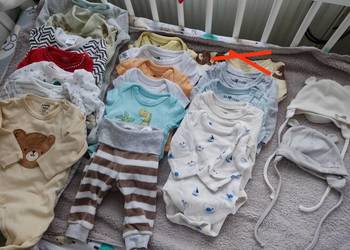 Zestaw paka ubranek dla chłopca  noworodka 50-56