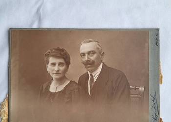 Stara fotografia na kartoniku opis Wiedeń 1922