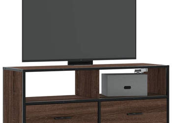 Szafka pod telewizor brązowy dąb 100x31x395 cm WM-848933