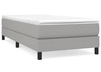 vidaXL Łóżko kontynentalne, jasnoszara, 80x200 cm,(SKU:3120468)