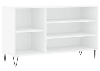Półka na buty biała 102x36x60 cm materiał drewnopochodny WM-831412