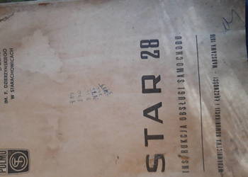 Star 28,  instrukcja obsługi.