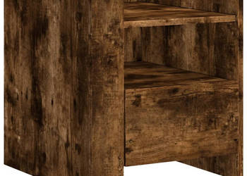 Szafka nocna opalany dąb 45x50x50 cm materiał drewnopochodny WM-848280