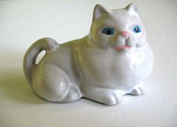 Kot - malutki kotek  - Figurka - ceramika - 3,5 x 6 x 3 cm