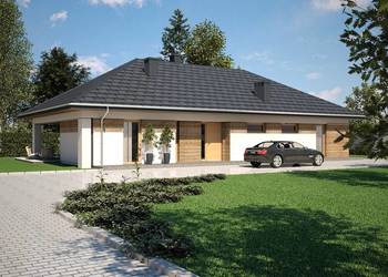 Projekt Domu Parterowego- NOWOCZESNA WILLA B677