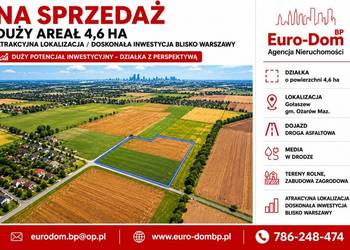 4,6 ha Gołaszew gm. Ożarów Mazowiecki