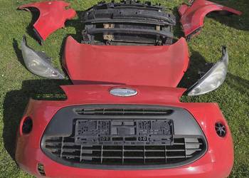 Przód KOMPLETNY Ford KA 2 MK2 08- Maska Lampy Błotniki Zderzak Pas Chłodnic