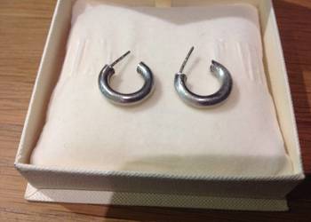 Srebrne Kolczyki Kółko Srebro 925 Vintage