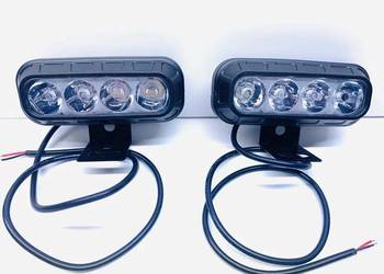 2 x Led lampy soczewkowe 12W barwa biała. 8,5 x 3,5cm z moco
