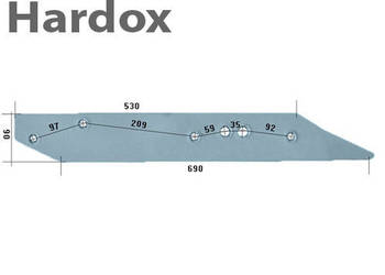 Płoza HARDOX 51208/L części do pługa FROST