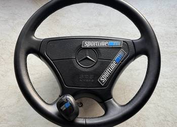 Mercedes W124 Pakiet SPORTLINE Kierownica + airbag + 2 emblematy + gałka