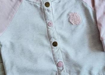 Bluza dziewczęca sportowa dresowa rozpinana różowa 92