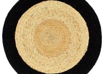 vidaXL Maty na stół, 6 szt., naturalny i czarny, 38 cm, juta i b(SKU133857) vidaXL Maty na stół, 6 szt., naturalny i czarny, 38 cm, juta i b(SKU133857)