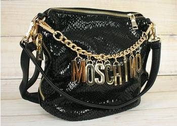 Torebka worek BOHO złoty łańcuszek literki moschi*o