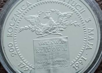 200 000 zł 200 r. Konstytucji III Maja 1791-1991 r - nr. 2- srebro 999