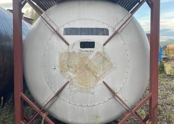 Zbiornik nierdzewny 25 000 l – tank kontener z izolacją i wężownicą grzewcz