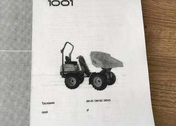 dtr instrukcja obsługi wozidło wacker neuson 1001 i inne