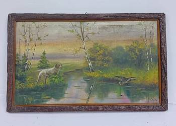 Obraz na Płótnie Pies i Natura