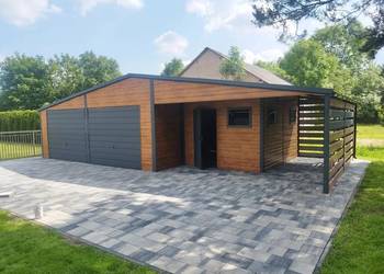 Garaż blaszany 12x6m, PROFIL OCYNKOWANY