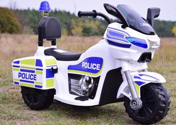 BAWIBUS.PL motor MOTOREK POLICYJNY na akumulator trójkołowy dla dzieci