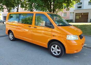 Long VW T5 r2007. poj 1.9tdi 9osob-3 rzędy siedzeń. opłaty do końca roku