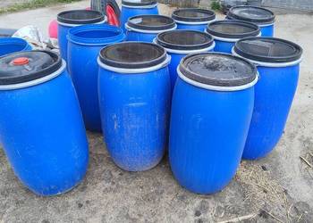 Beczka Plastikowa 120 L Zamykana Czysta