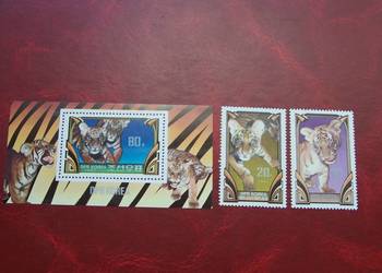 Korea Płn 1982 MNH Mi. 2242/43  Fauna Zwierzęta Tygrysy  a