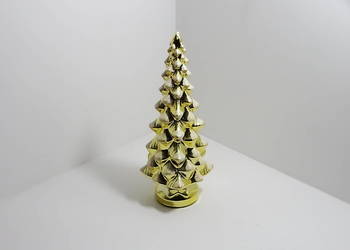 Świecąca ceramiczna choinka ok 40 cm wysokości.