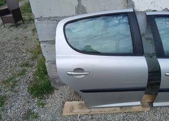 Drzwi Prawy tył tylne kompletne Peugeot 207,EU HB,5D, lak ETSC