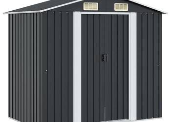 vidaXL Szopa ogrodowa, antracytowa, stalowa(SKU:47028)