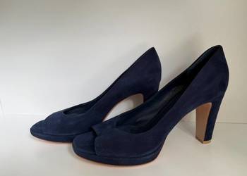 Boskie Zamszowe Gianvito Rossi peep-toe!