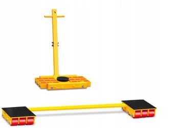 STABILNE MOCNE ROLKI TRANSPORTOWE MASZYN WÓZKI PODNOŚNIK 36 TON 36000KG