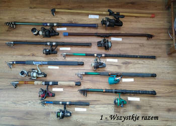 Wędka Wędki 3szt. i kołowrotki super OKAZJA!