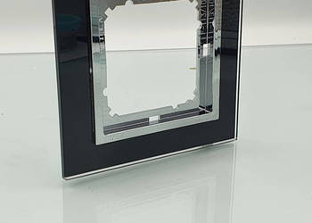 Ramka szklana pojedyncza Magic Timex-elektro kolor czarny z chromem