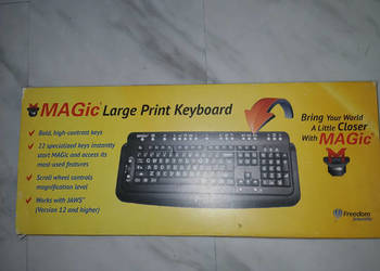Klawiatura Magic Large print keyboard,dla niepełnosprawnych,