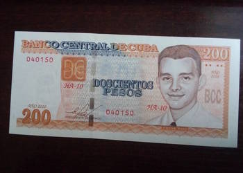 Banknot 200 pesos Kuba