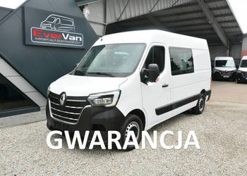 Renault Master średniak 7 osobowy brygadówka doka pełna opcja