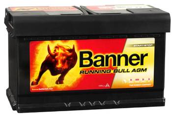 Akumulator 80Ah 800A Banner Running Bull 58001 AGM