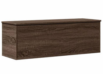Skrzynia brązowy dąb 102x35x35 cm materiał drewnopochodny WM-840694