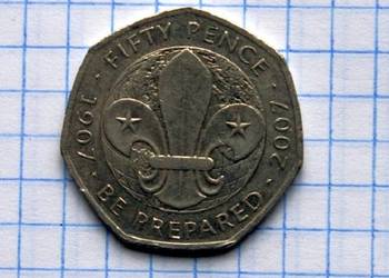 50 PENSÓW ( FIFTY PENCE ) 2007 ROK - WIELKA BRYTANIA