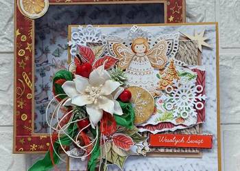 KARTKA ŚWIĄTECZNA, w pudełku, hand made