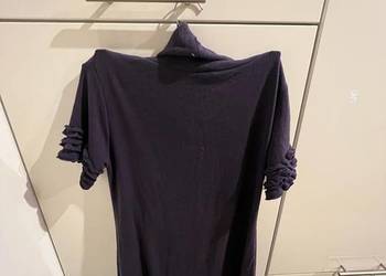 Delikatna fioletowa sukienka z golfem M