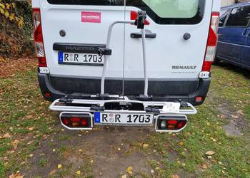 Bagażnik Rowerowy EUFAB na Hak 2 Rowery Ładny Stan Książka Kluczyki Uchylny