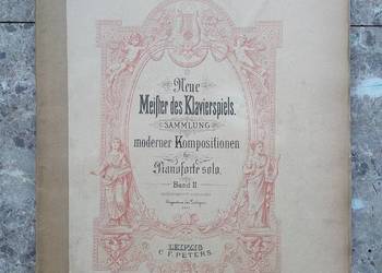 Stara książka nuty na fortepian Nowi mistrzowie wydanie wojenne 1917r